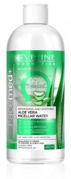 FACEMED+ Erfrischendes Aloe Vera Mizellenwasser 3 in 1, 400 ml